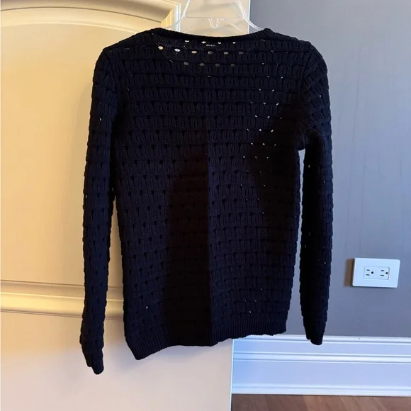 RVCA women’s black Knit cotton blend Sweater - Picture 2 of 4